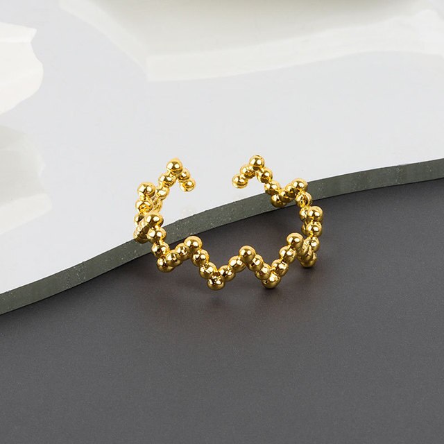 Dots Kettenwelle Klassischer Rundfinger Ring | Shop Nory