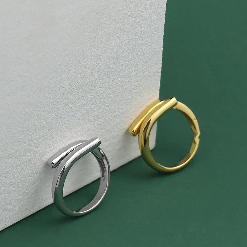 Doppelschicht Einfach Geometrischer Ring | Shop Nory
