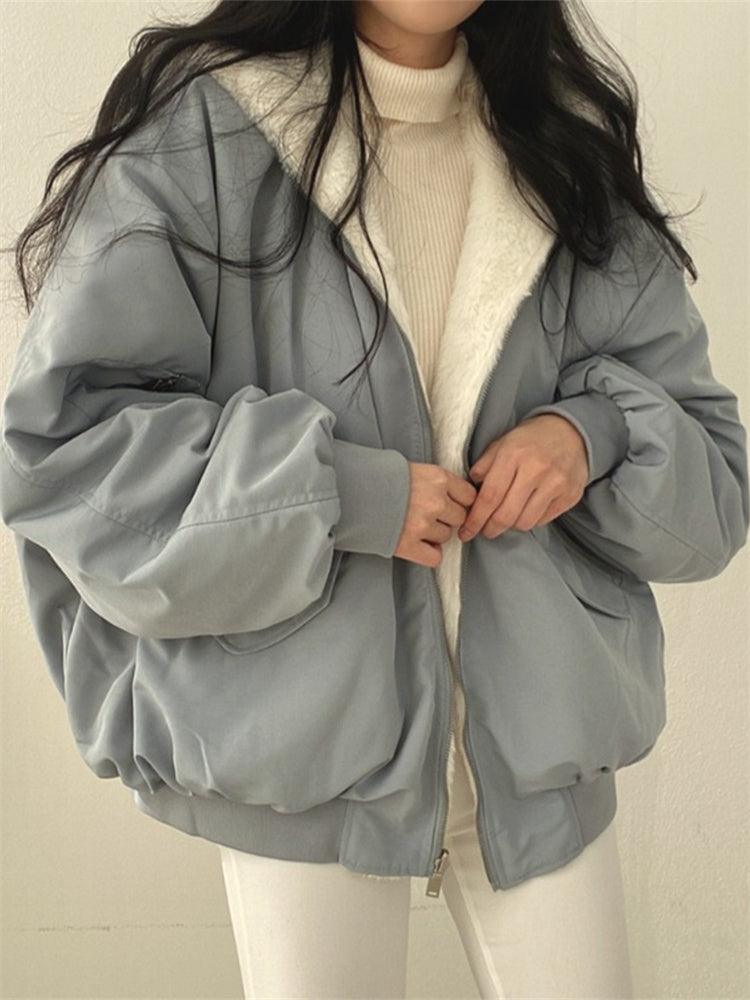 Shopnory | Damen Oversized Blousonjacke