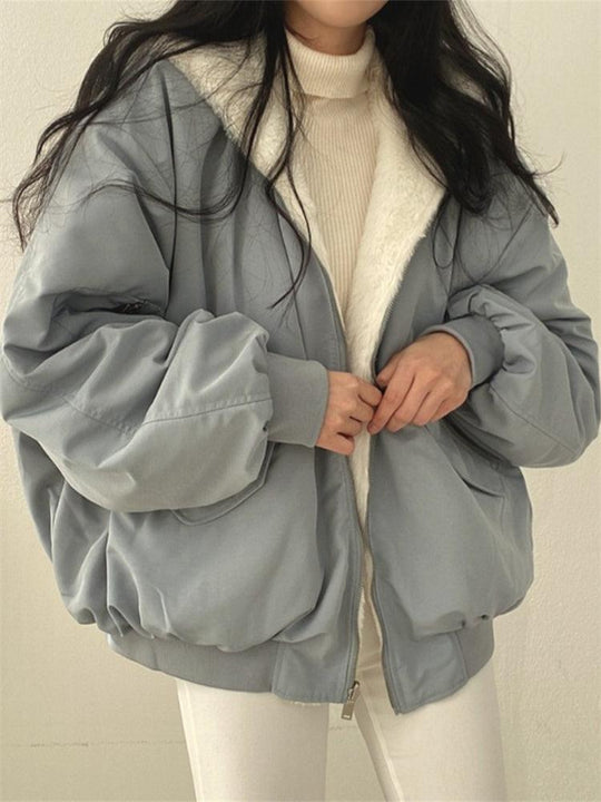 Shopnory | Damen Oversized Blousonjacke