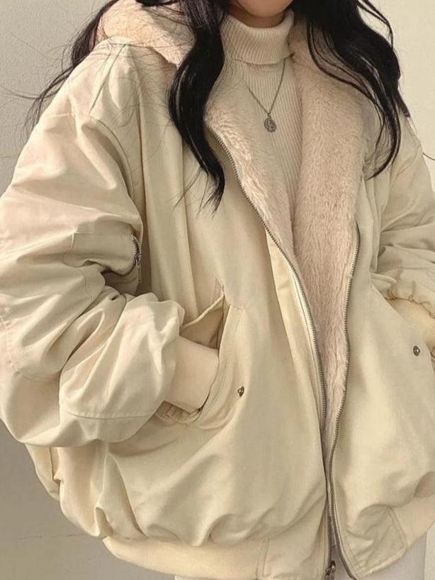 Shopnory | Damen Oversized Blousonjacke