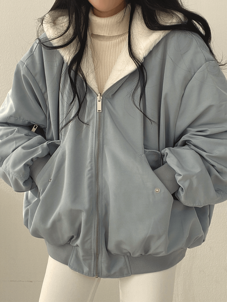 Shopnory | Damen Oversized Blousonjacke