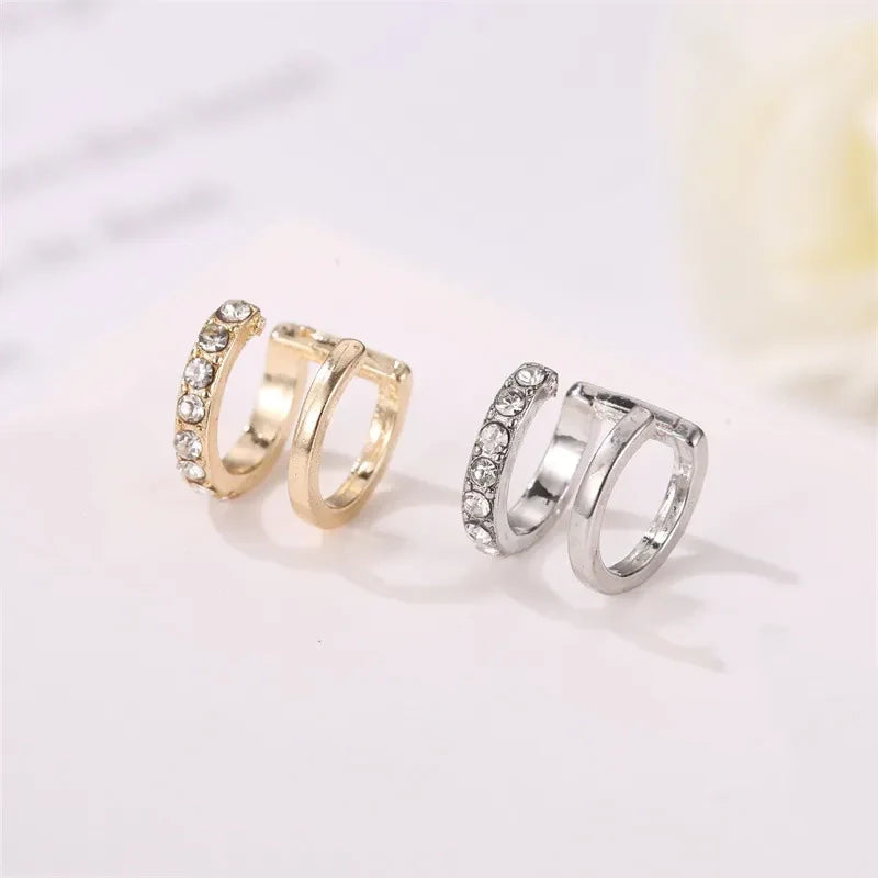Doppelt U-förmige Ohrcuff Clip-Ohrringe | Shop Nory