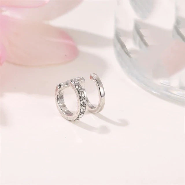 Doppelt U-förmige Ohrcuff Clip-Ohrringe | Shop Nory