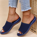 Atmungsaktive Mesh-Slip-On-Sandalen für Damen