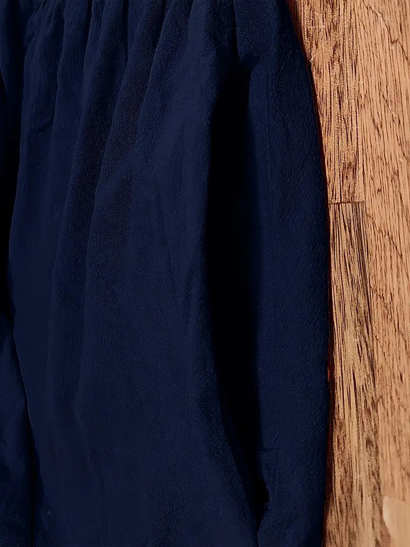 Raffinierte Leinen Sommerkleid mit Praktischen Taschen