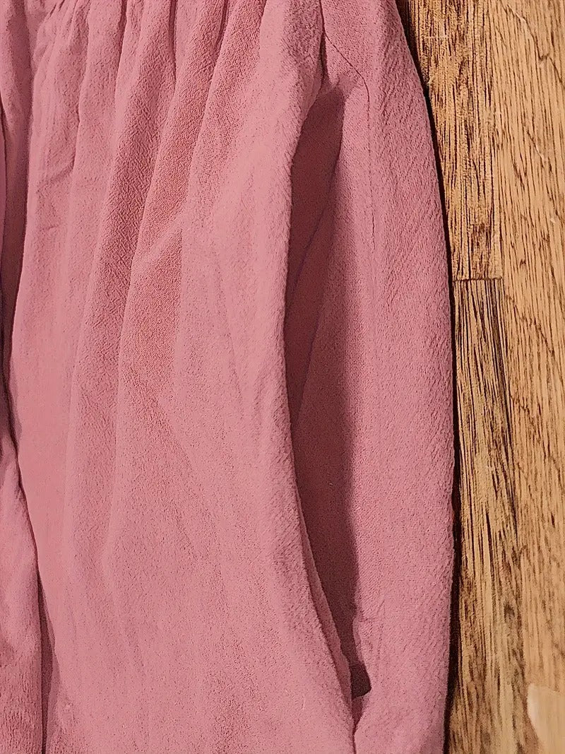 Raffinierte Leinen Sommerkleid mit Praktischen Taschen