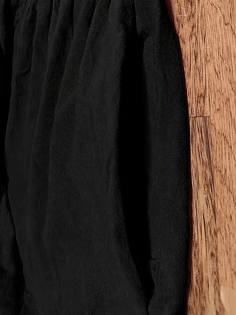 Raffinierte Leinen Sommerkleid mit Praktischen Taschen