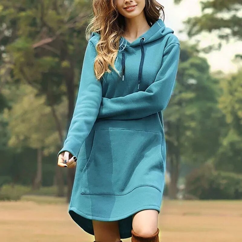 Gemütliches Hoodie-Kleid für Damen