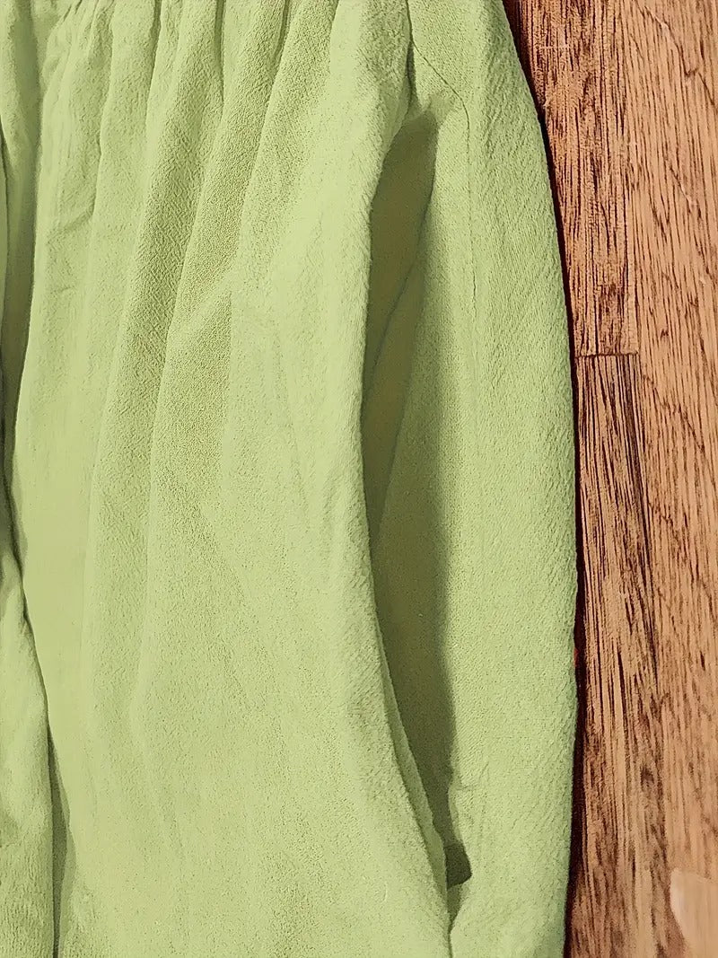 Raffinierte Leinen Sommerkleid mit Praktischen Taschen