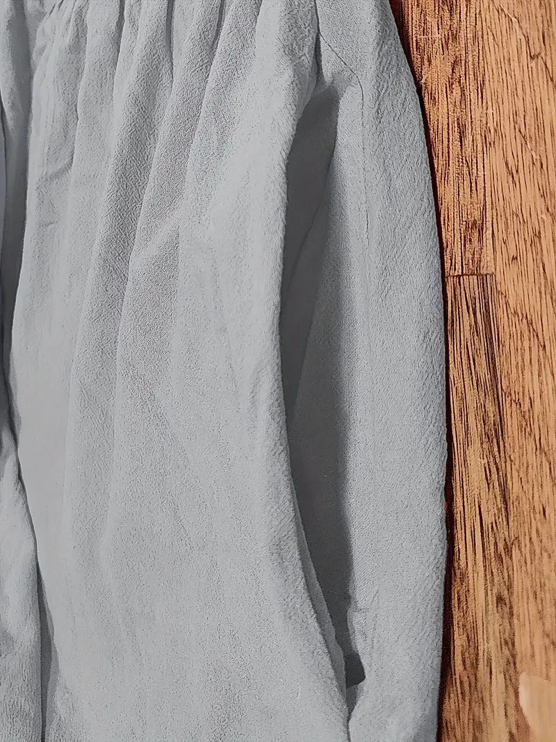 Raffinierte Leinen Sommerkleid mit Praktischen Taschen