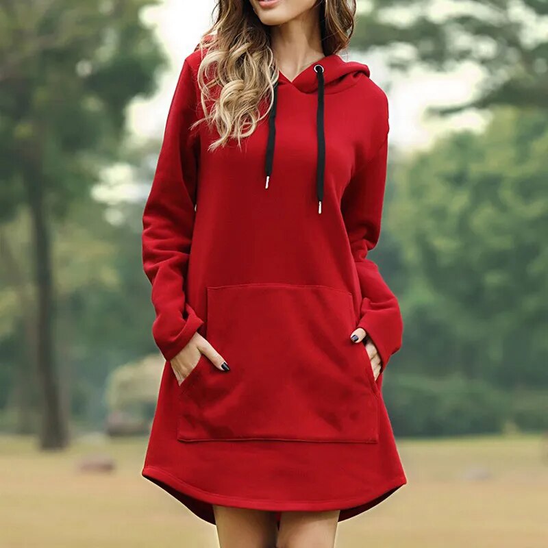 Gemütliches Hoodie-Kleid für Damen