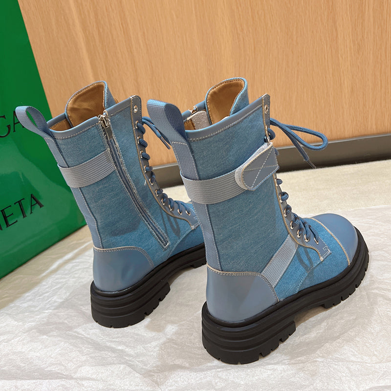Shopnory | Klettverschluss Ösen Stiefeletten