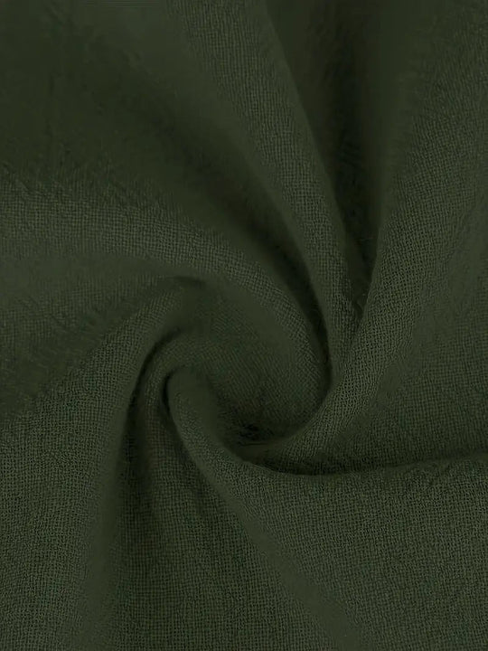 Raffinierte Leinen Sommerkleid mit Praktischen Taschen