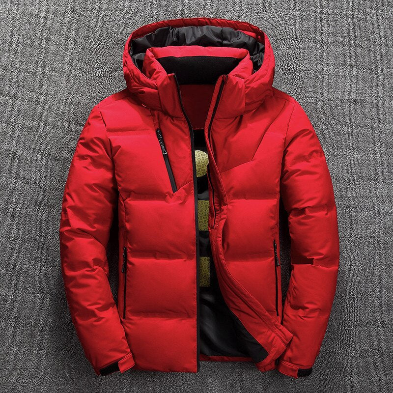 Extra Warme Abnehmbare Winterjacke mit Kapuze