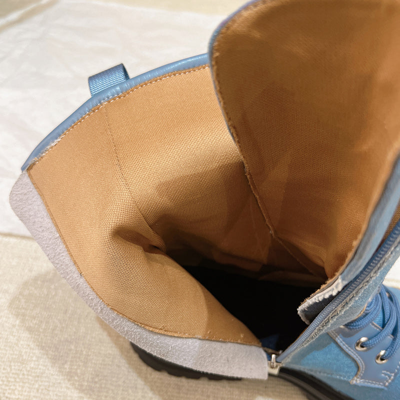 Shopnory | Klettverschluss Ösen Stiefeletten