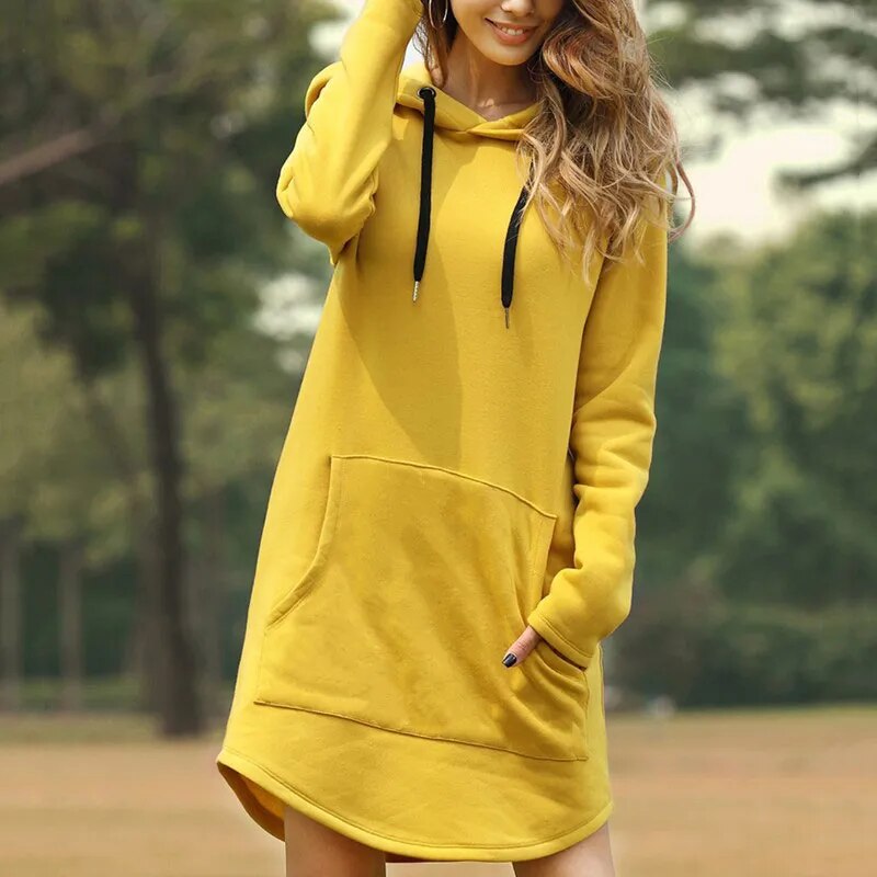 Gemütliches Hoodie-Kleid für Damen
