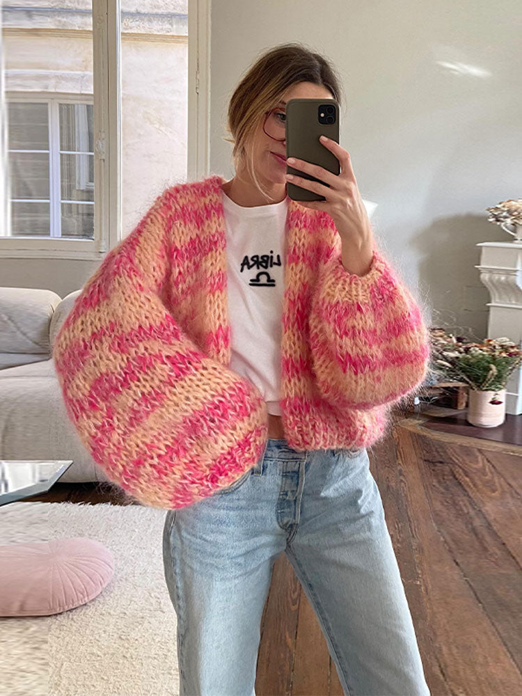 Mehrfarbiger Cardigan für Frauen