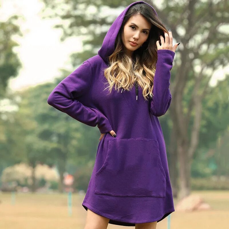 Gemütliches Hoodie-Kleid für Damen