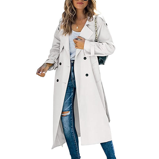 Langer Trenchcoat Zeitlos & Funktional