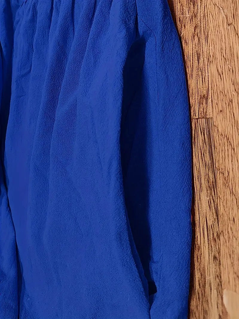 Raffinierte Leinen Sommerkleid mit Praktischen Taschen