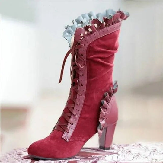 stiefel mit hohem Absatz