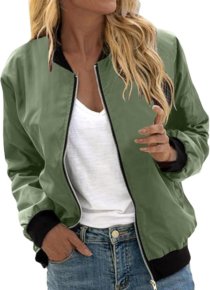 Shopnory | Bomberjacke mit Blumenmuster für Damen
