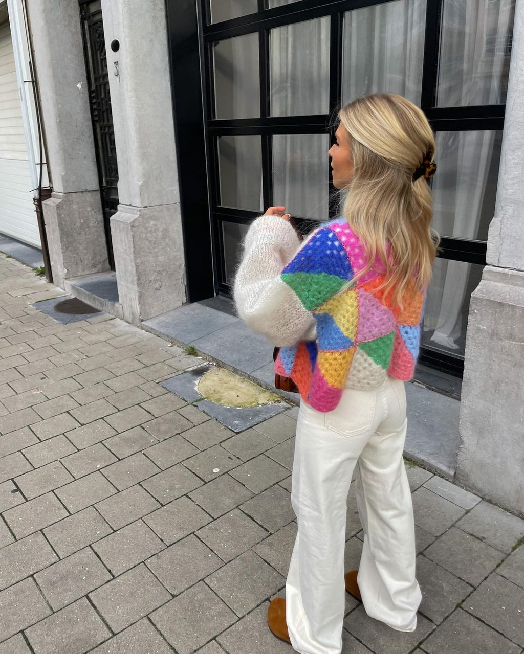 Mehrfarbiger Cardigan für Frauen