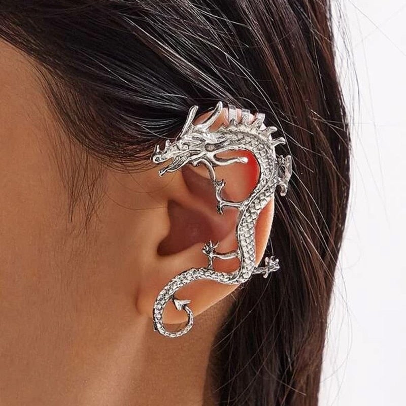 Silberne Drachen-Ohrringe – Nysa | Shop Nory