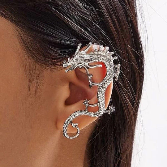 Silberne Drachen-Ohrringe – Nysa | Shop Nory