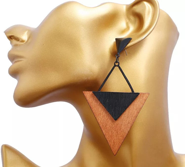 Boho HolzTropfen Ohrringe | Shop Nory
