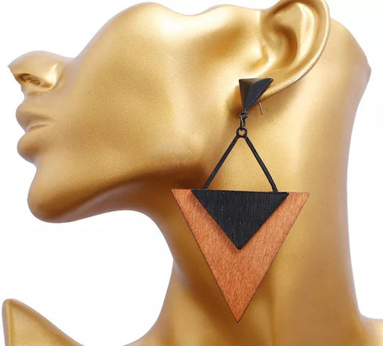 Boho HolzTropfen Ohrringe | Shop Nory