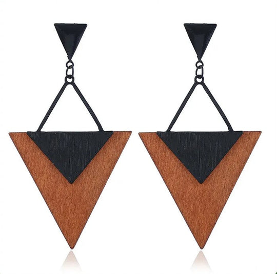 Boho HolzTropfen Ohrringe | Shop Nory