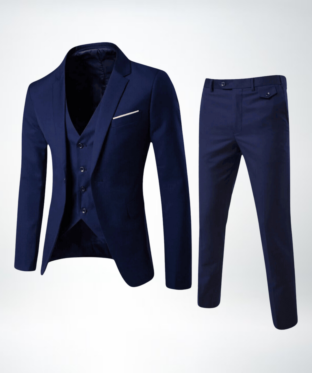 Herren Slim Fit Business Anzug 2-teilig – Sakko & Hose