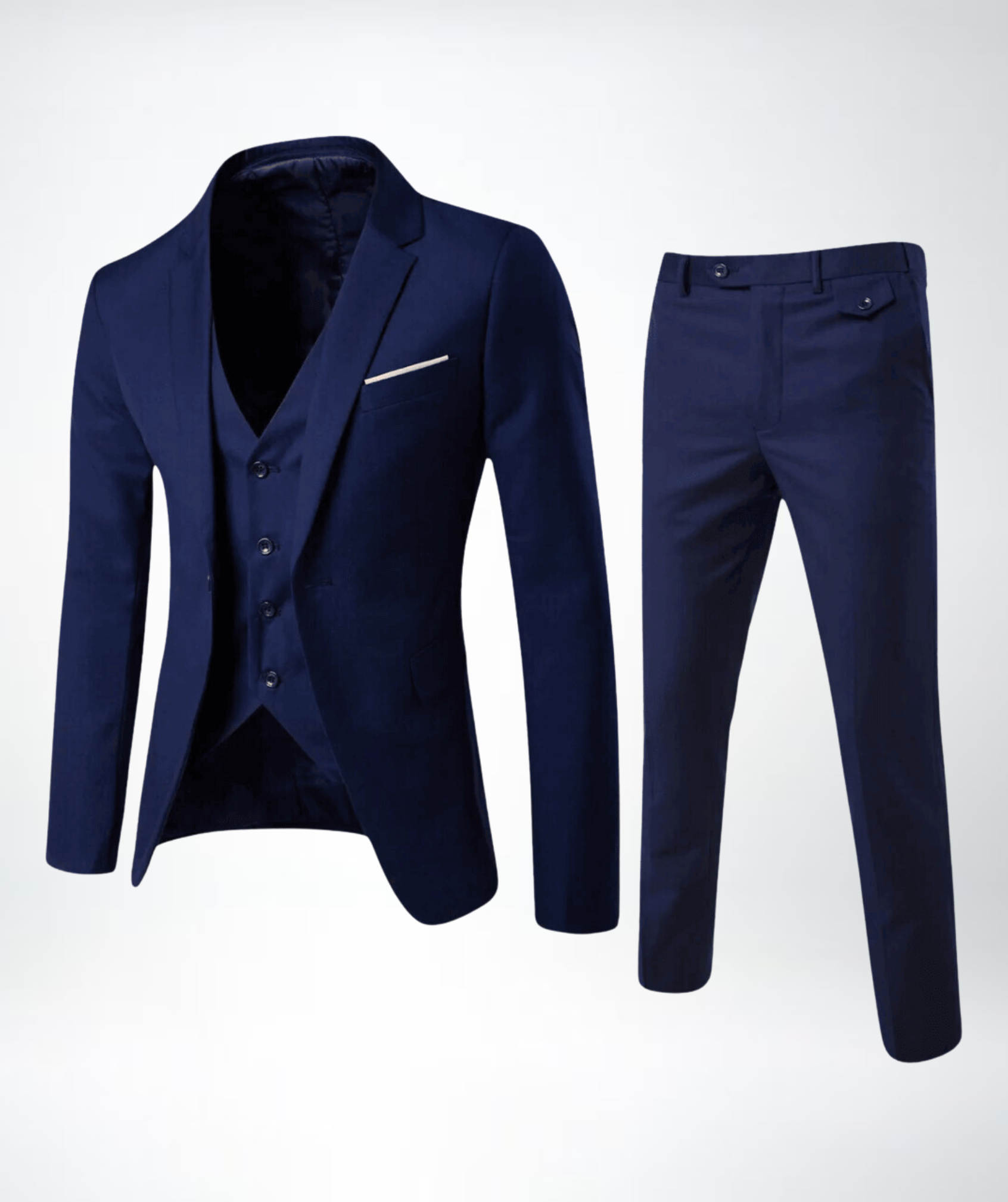 Herren Slim Fit Business Anzug 2-teilig – Sakko & Hose