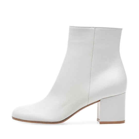 ShopNory | Damen Chunky Heel Rund-Toe Mittel-Hügel Stiefel