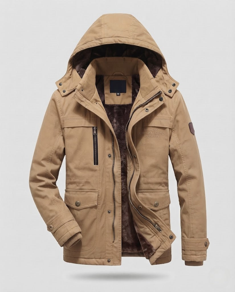 Herren Warme Funktionsjacke mit Fleece-Futter Shop Nory