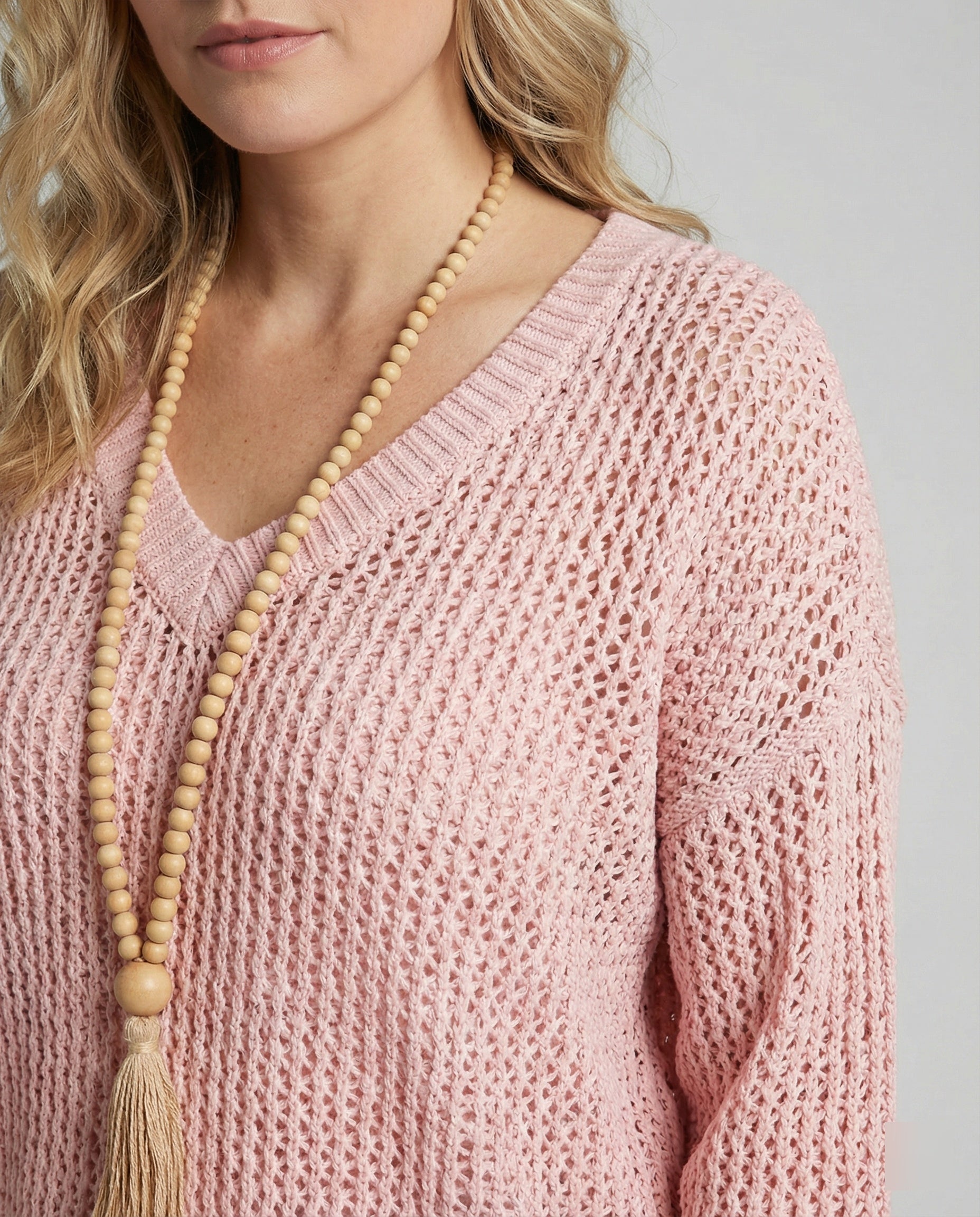 oversized Pullover mit V-Ausschnitt