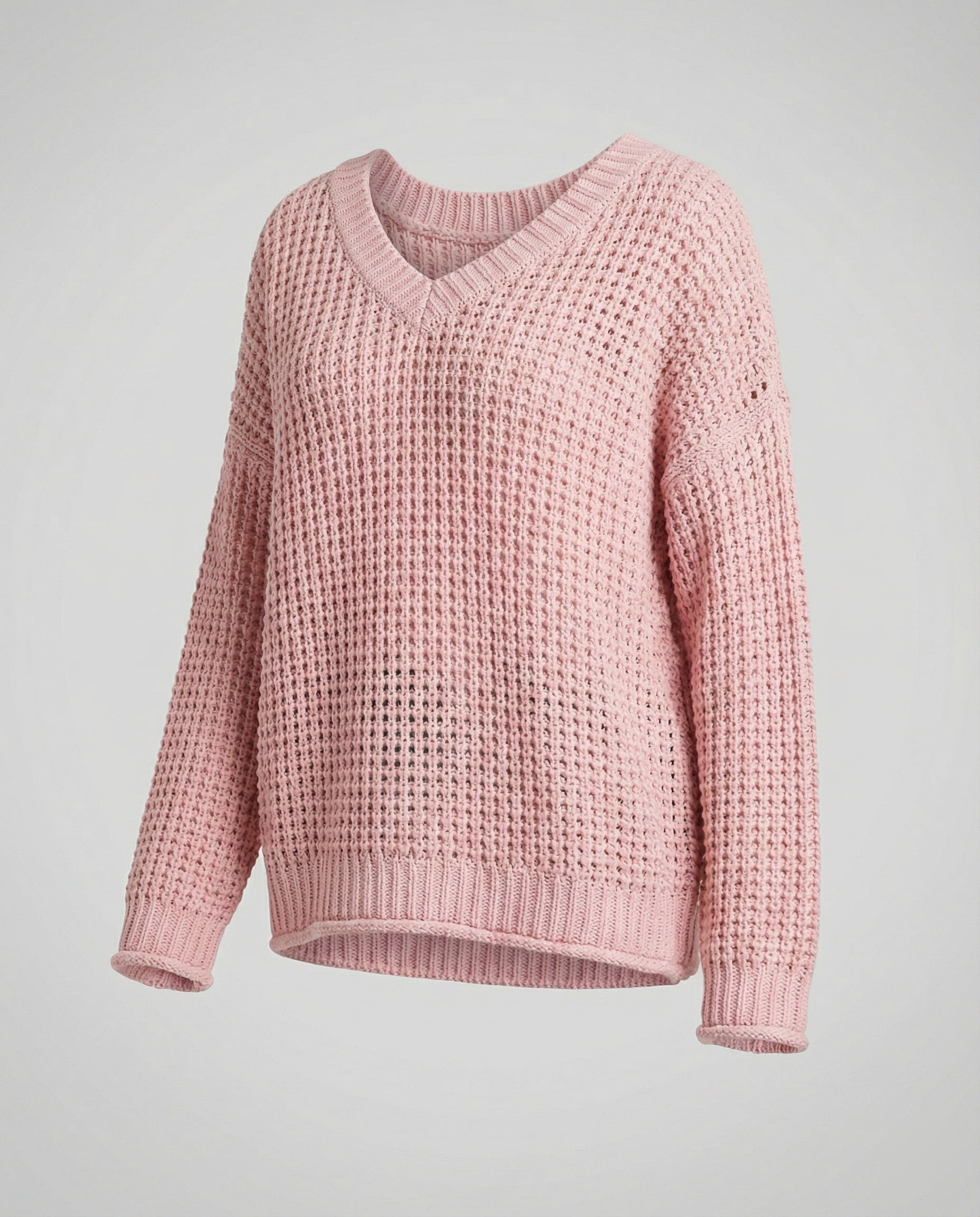 oversized Pullover mit V-Ausschnitt