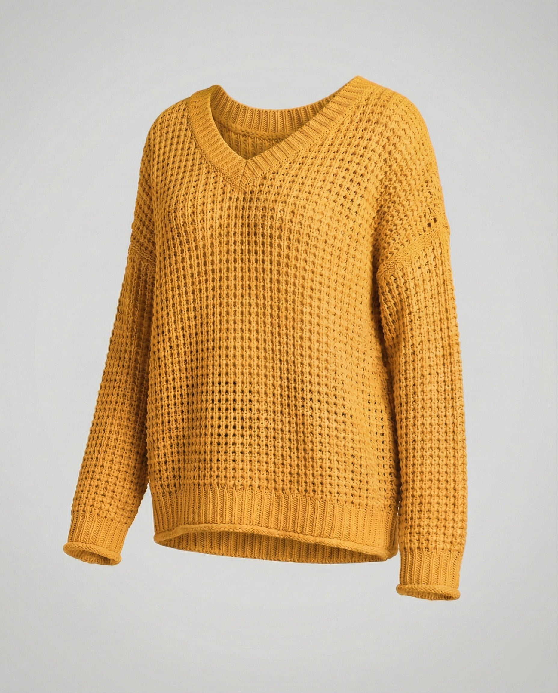 oversized Pullover mit V-Ausschnitt