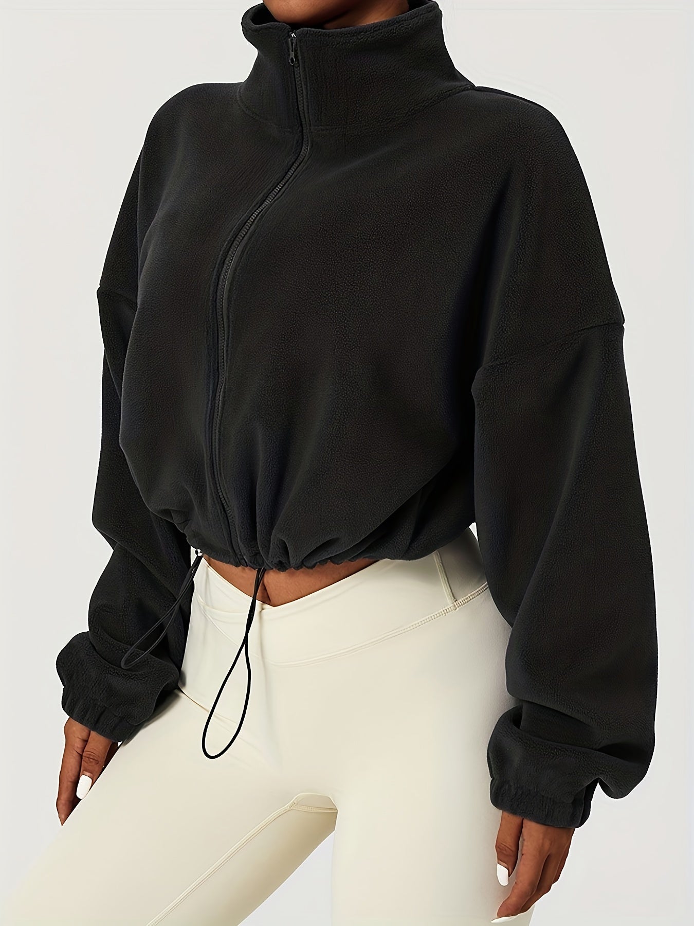 Shopnory | Fleece Crop Jacke