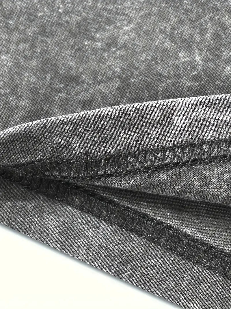 Baumwoll-T-Shirt mit Rundhalsausschnitt