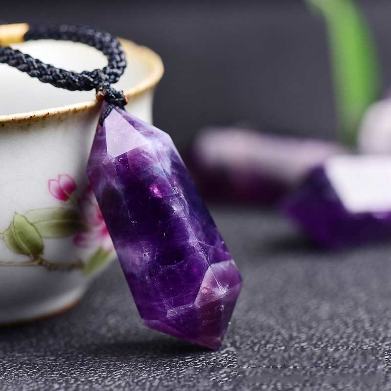 Natürliche Kristall-Amethyst-Heilende Halskette | Shop Nory
