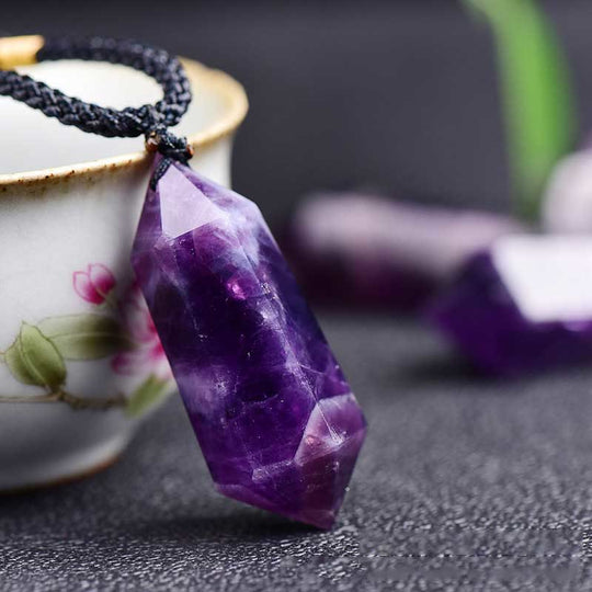 Natürliche Kristall-Amethyst-Heilende Halskette | Shop Nory