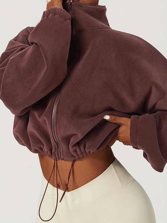 Shopnory | Fleece Crop Jacke