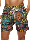 Trendige Hawaii-Shorts Mit Kordelzug