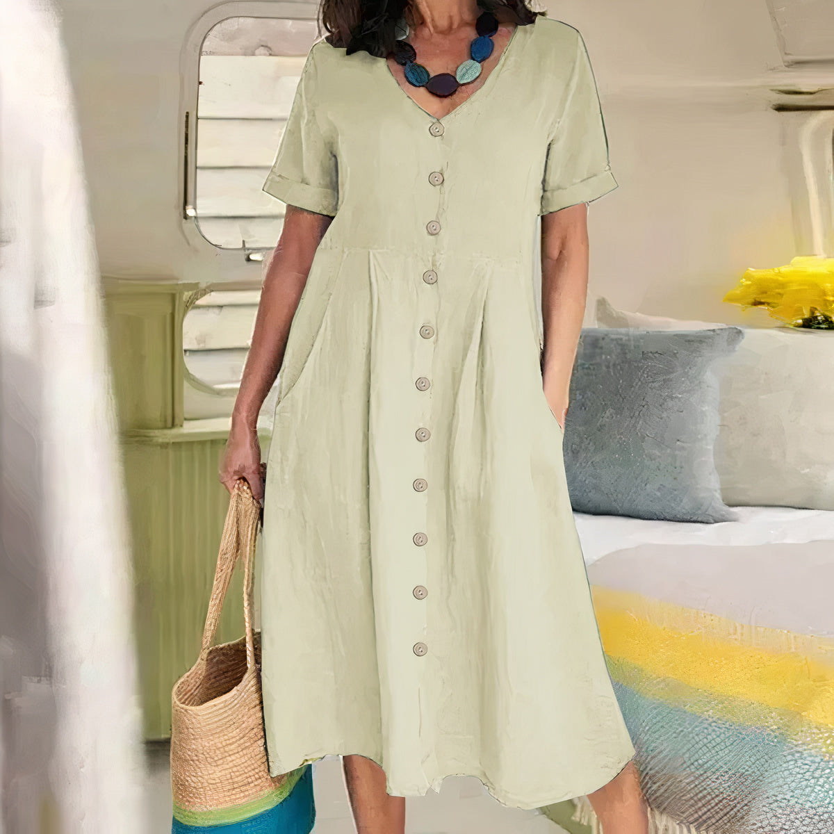Baumwoll-Kleid - Ester