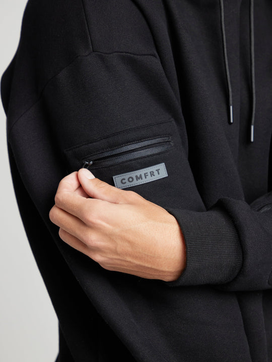 Bequemer Reise-Hoodie mit Flugmodus-Grafik