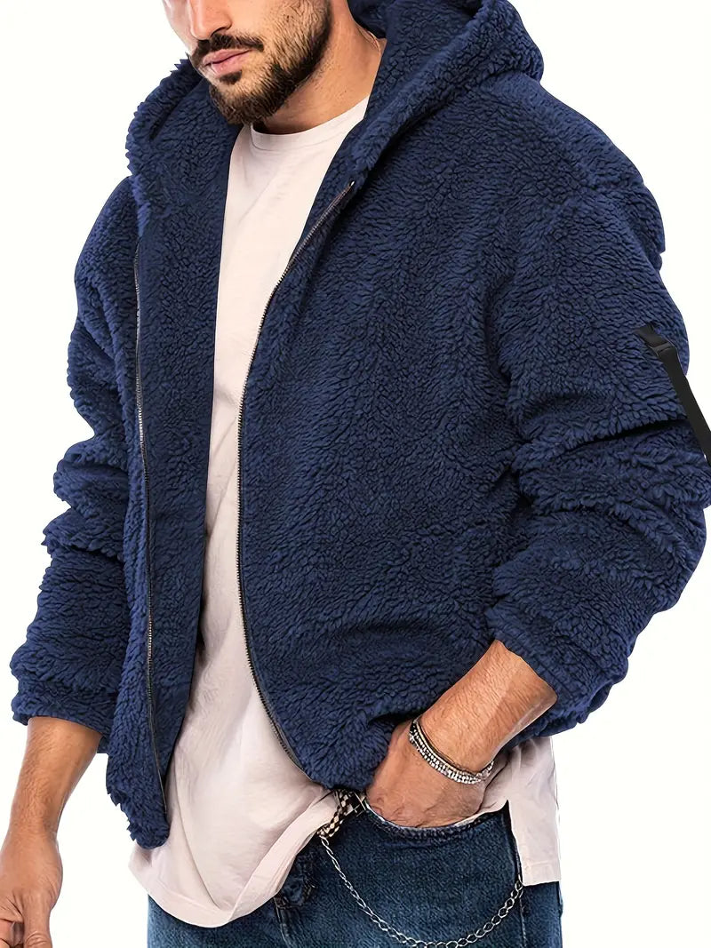 Teddyjacke mit Reißverschluss für Männer
