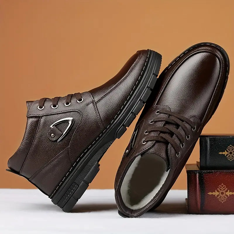 Thermo-Leder-Winterschuhe für Herren